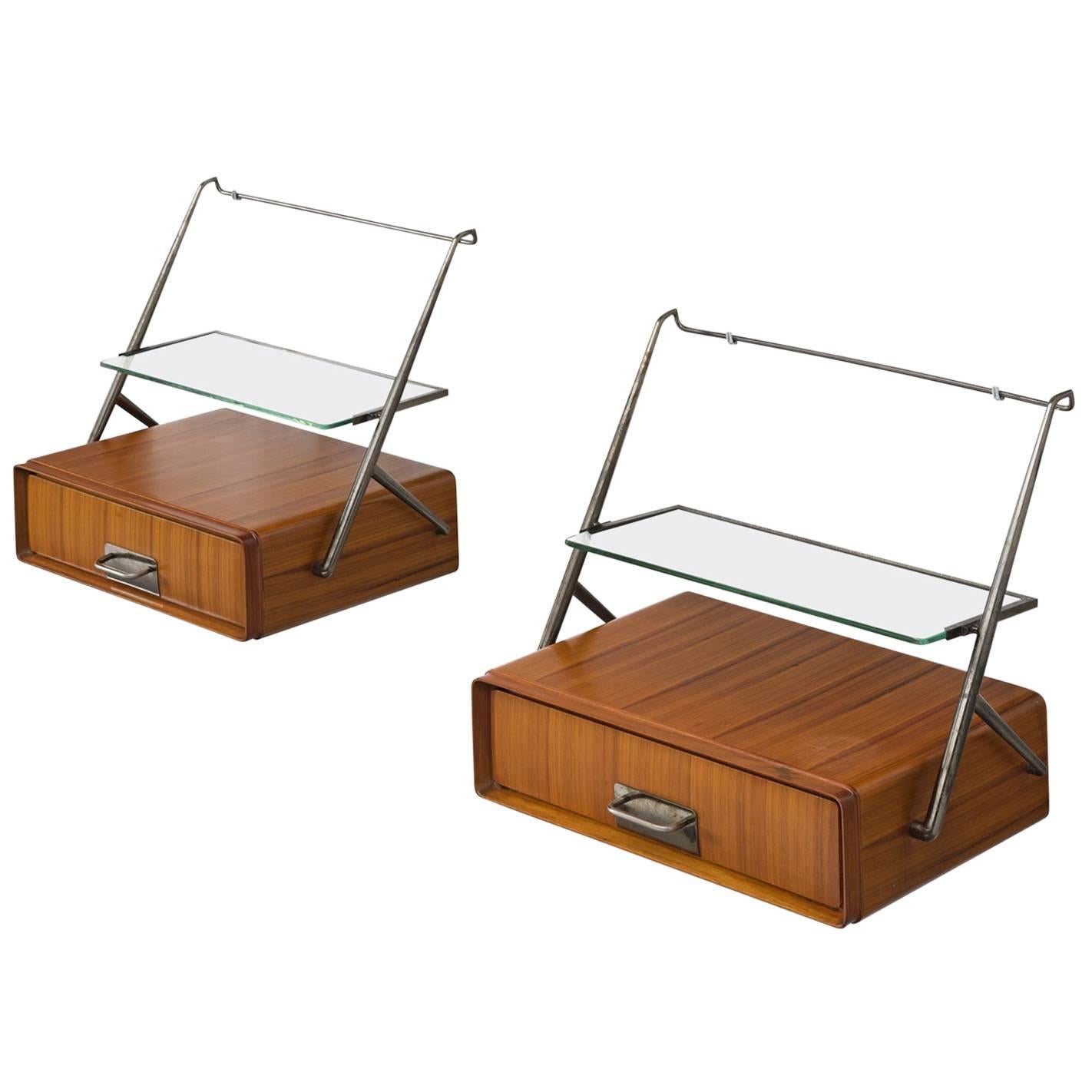 Silvio Cavatorta Wall-Mounted Bedside Tables