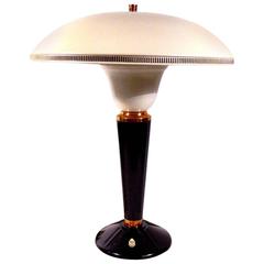 Large Art Deco Bakelite Table Lamp by Eileen Gray for Jumo, France