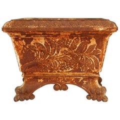 19th Century French Cast Iron Footed Garden Planter