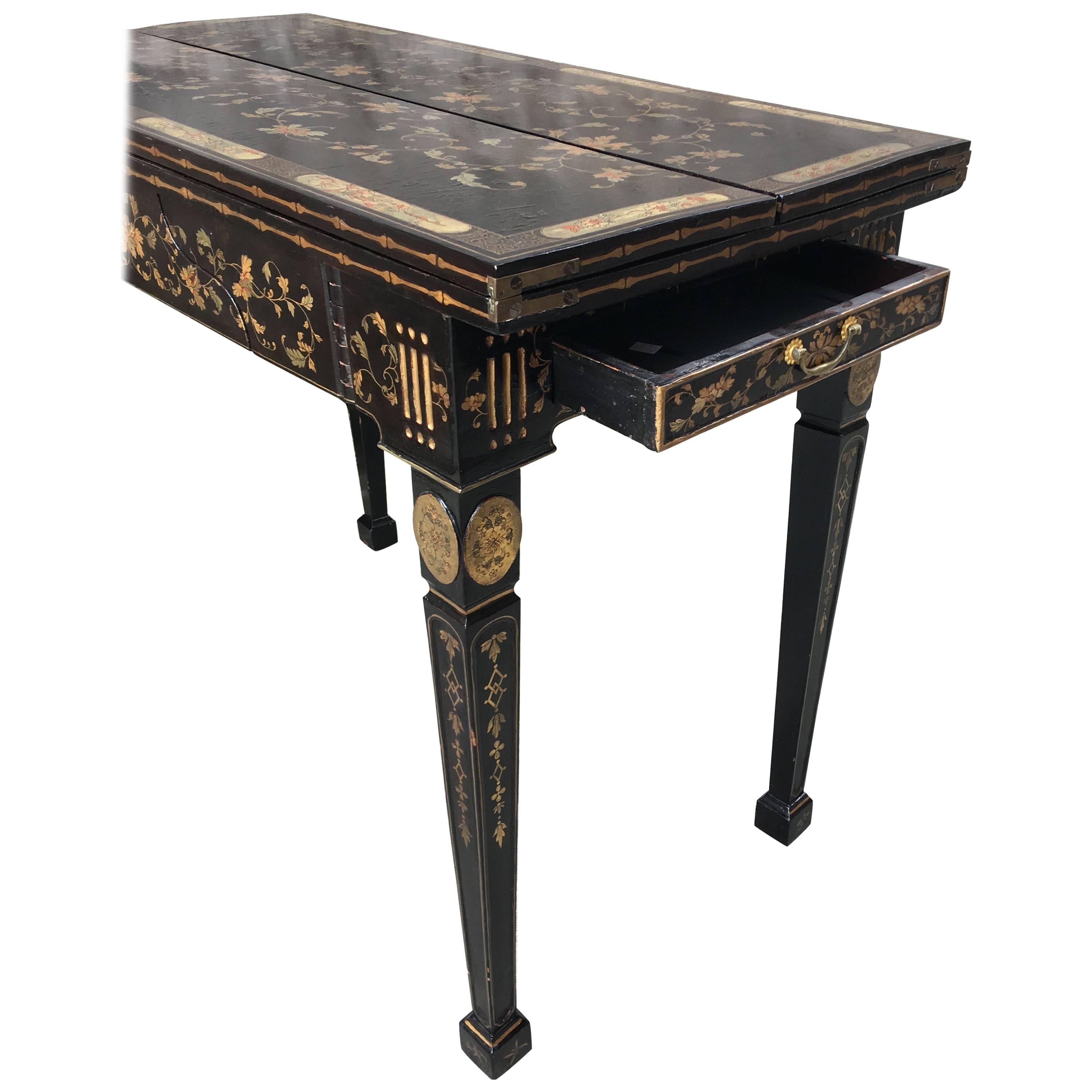 Chinese Export Chinoiserie Games Table early 19th century