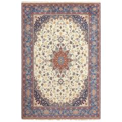 Fine Vintage Isfahan Persian Rug 7