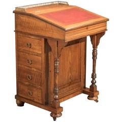 19th Century Antique Davenport, Victorian Walnut Desk, circa 1870