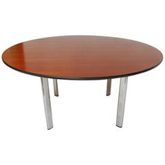 Round Cherry Dining Table by Joe D'urso for Knoll