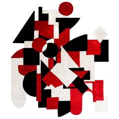 Henzel Rug Ancient Visions Always Freeze by Assume Vivid Astro Focus Wool & Silk