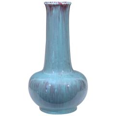 Antique American Art Pottery Flambe Vase Kangxi Form 10