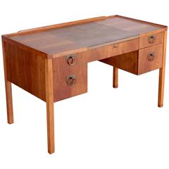 Edward Wormley Desk for Drexel in Walnut with Leather Top 6