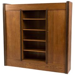 Striking Art Deco Haagse School Bookcase Attributed to Cor Alons, 1920s