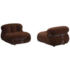 Afra & Tobia Scarpa 'Soriana' Lounge Chairs