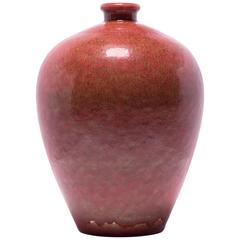 Chinese Flamed Crimson Meiping Vase