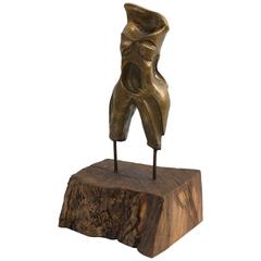 Abstract Bronze Sculpture of Nude Female by La Briola, Italy, circa 1970s