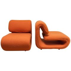 Pair of Etienne Henri Martin Lounge Chairs