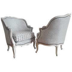French Pair of Louis XV Bergère Napoléon III Period 11