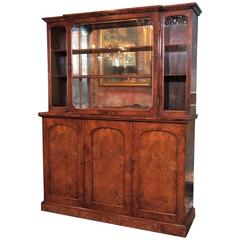 English Burl Walnut "Cocktails" Bar Cabinet-1920's 5
