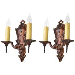 Iron Art Deco Sconces 12