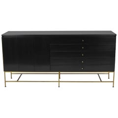 Credenza in Mahogany and Brass by Paul McCobb