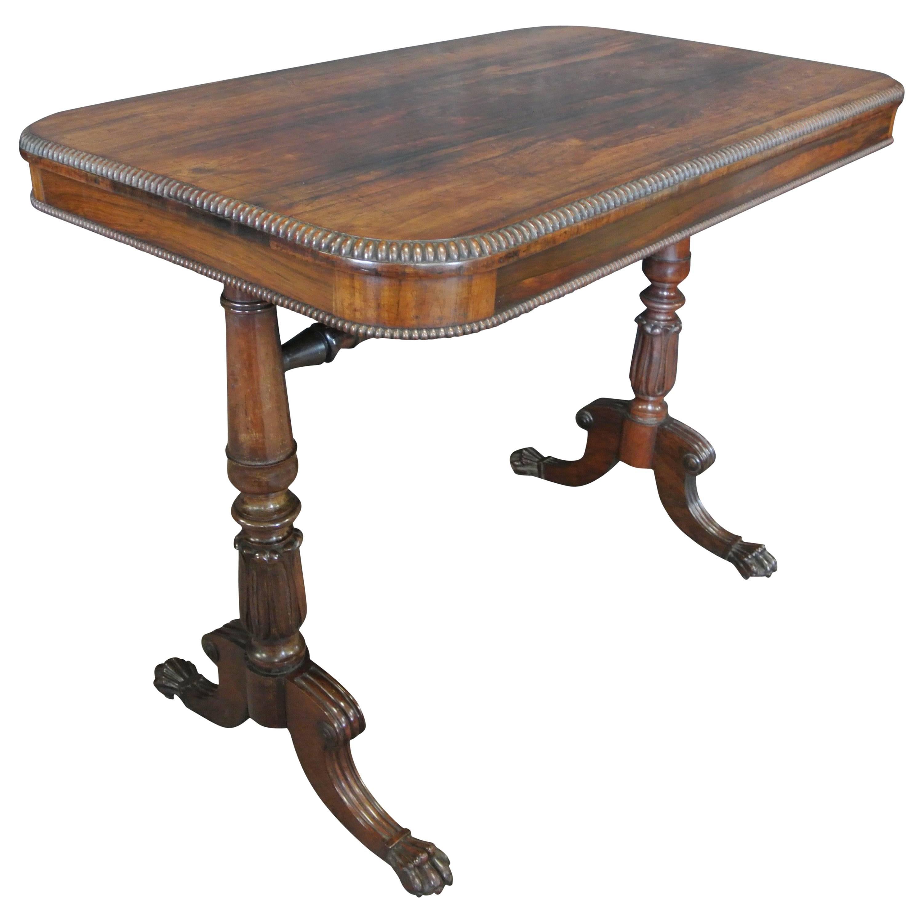 19th Century Regency Rosewood Side Table