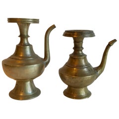 Antique Bronze Holy Water Ewers from Nepal