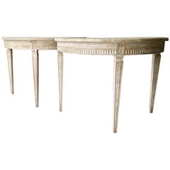 Pair of Period Gustavian Console Tables