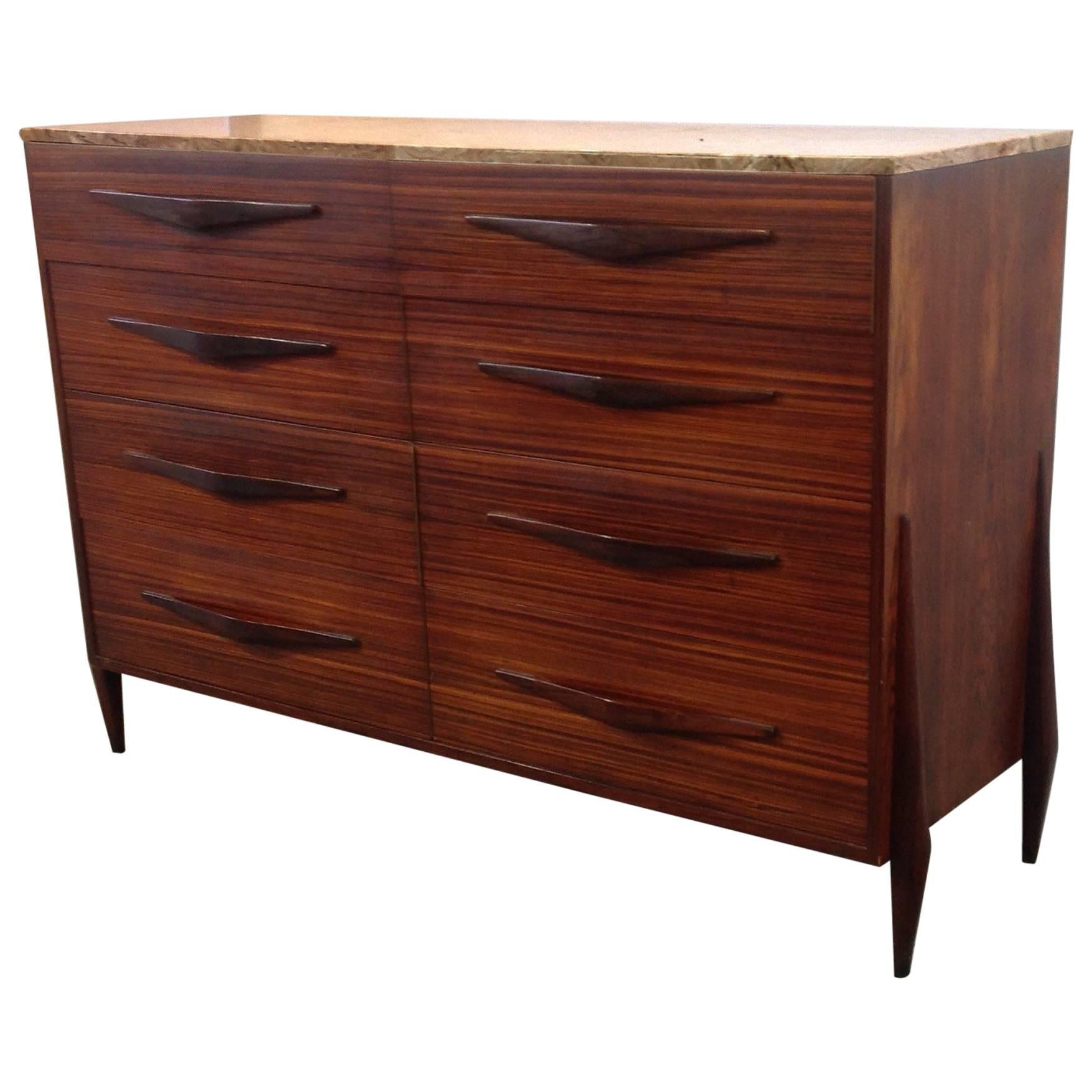 Rosewood Chest of Drawers, Mid-Century For Sale