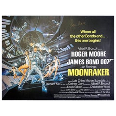 Hand Signed by Roger Moore, Moonraker, 1979