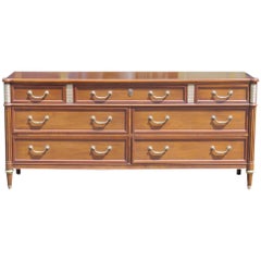 Baker Louis XV Style Walnut Chest of Drawers