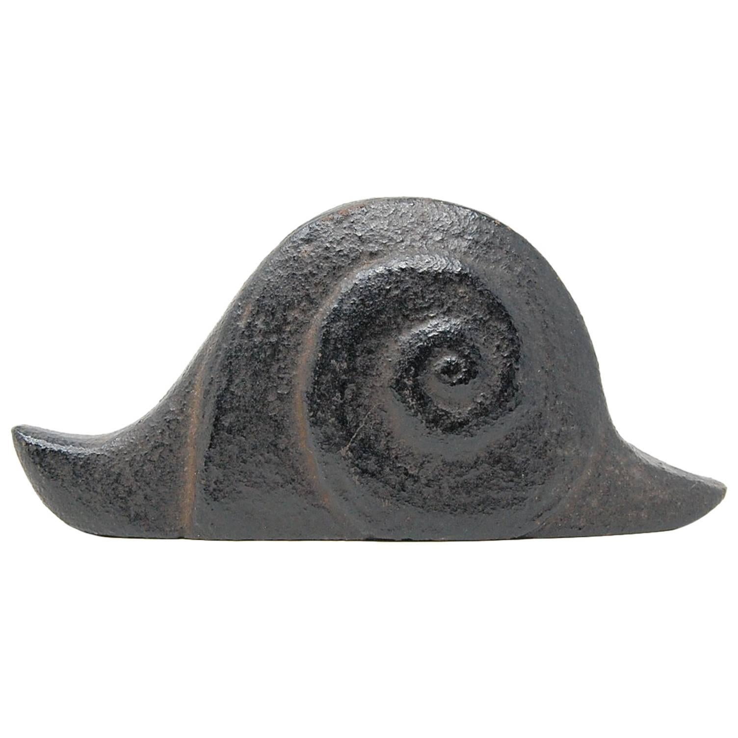 Cast Iron Snail Sculpture