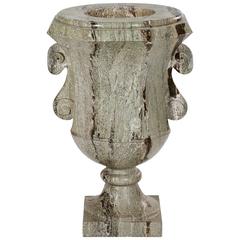 Large Swedish Green Marble Urn
