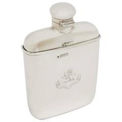 Antique Drinking Flask with Removable Cup