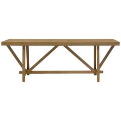 Custom Reclaimed Wood Buttress Console 1