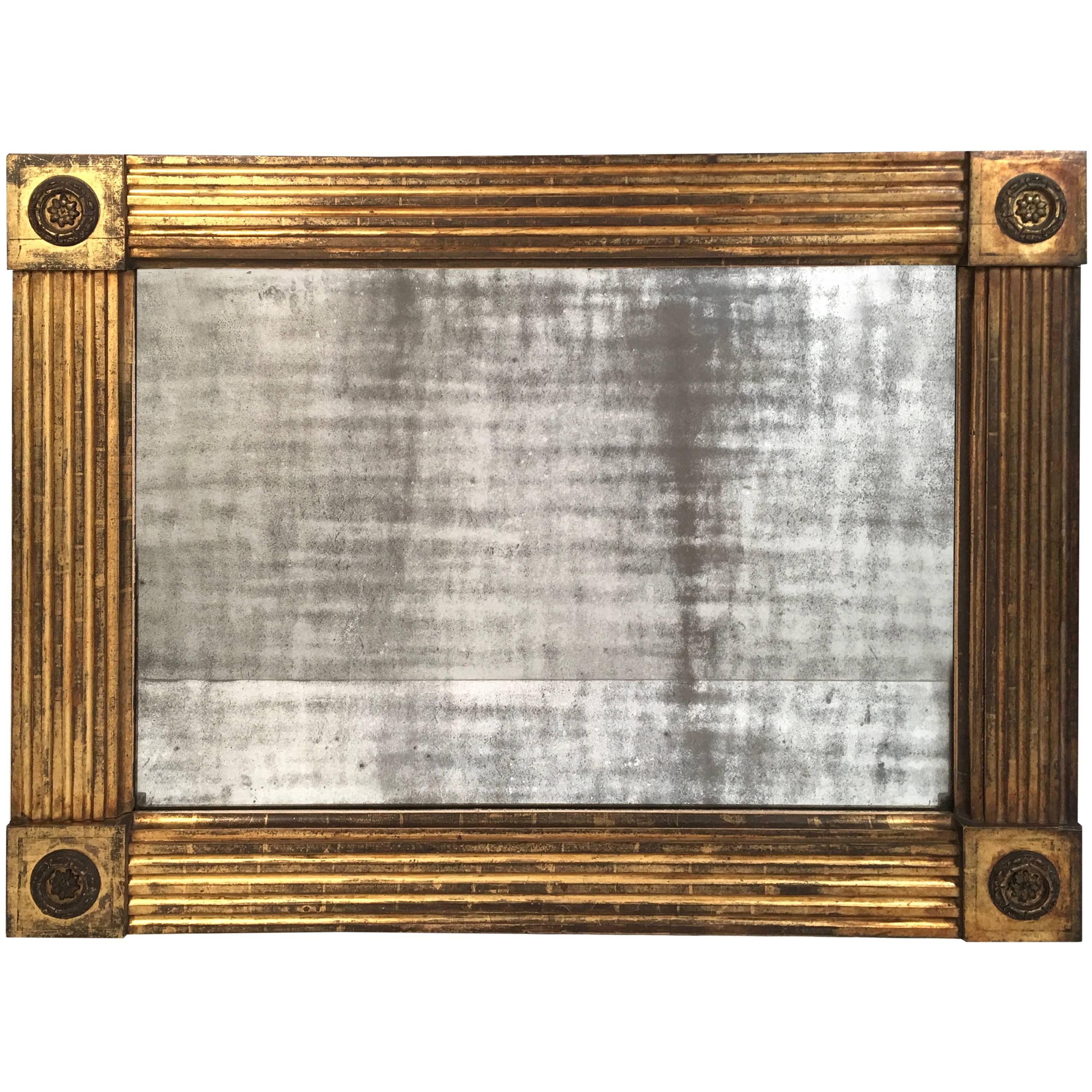American Classical Giltwood Mirror, circa 1820-1840