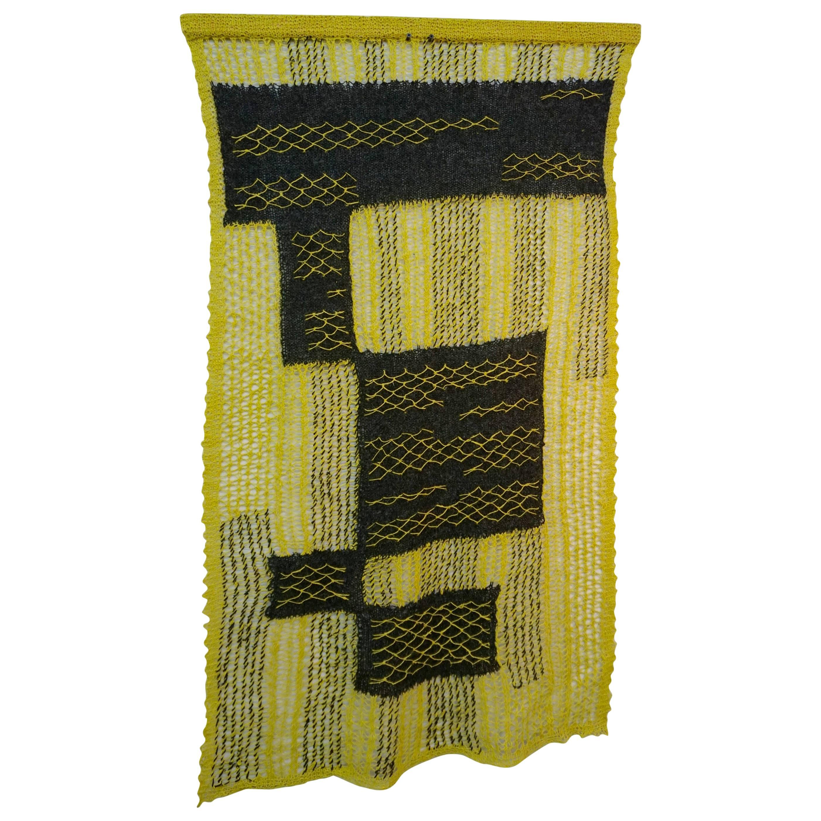 Delicate 1960s Handwoven Textile