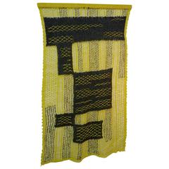 Delicate 1960s Handwoven Textile 10