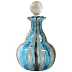 Murano Latticino Perfume Bottle Attributed to Fratelli Toso