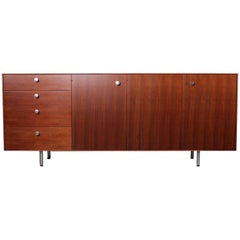 Rosewood and Walnut Thin Edge Cabinet by George Nelson for Herman Miller