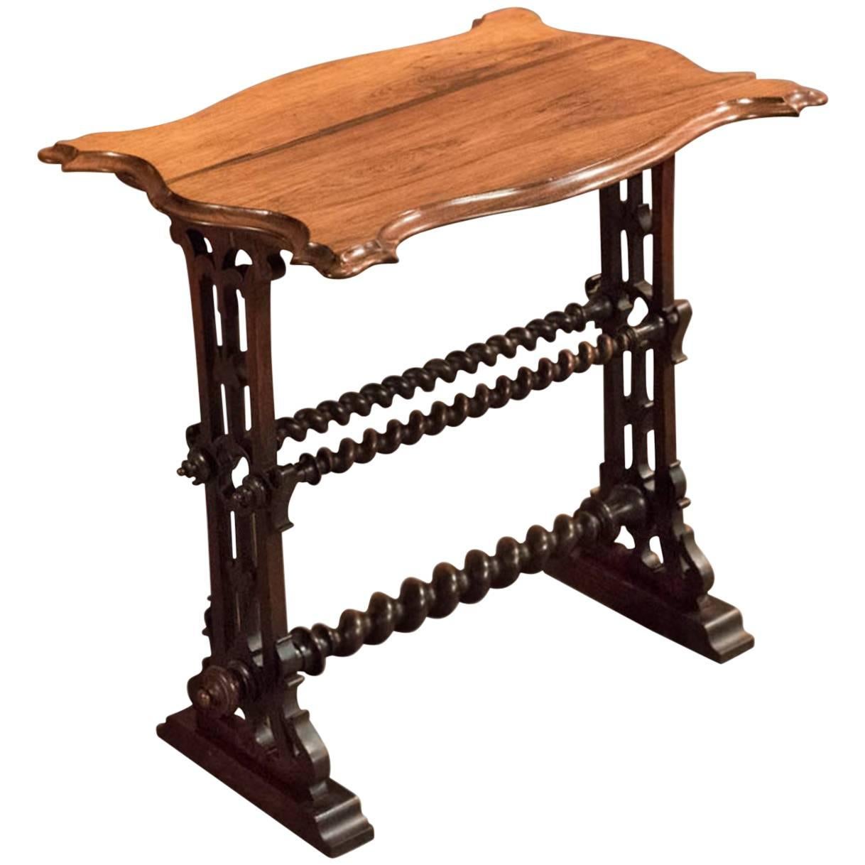 19th Century Victorian Rosewood Side Table, circa 1860