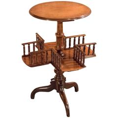 Antique 19th Century Victorian Wine Knitting Table, circa 1850