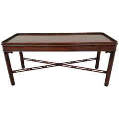 Arthur Brett Mahogany Cut Corner Coffee Table