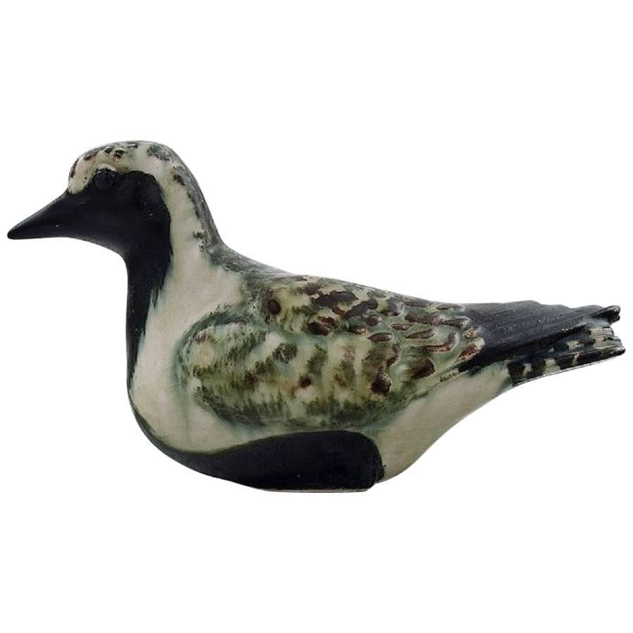 Royal Copenhagen Stoneware, Number 22486, Golden Plover. Jeanne Grut