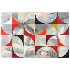 Stepladder Seven (2017), 72" x 48", oil/acrylic on canvas, by Ann Thronycroft