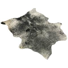 Black and White Speckled Cowhide Rug 4