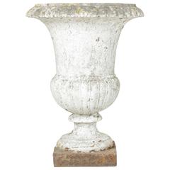 18th Century Cast Iron Classic French Versailles Urn, Planter, Jardinière