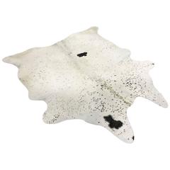 Black and White Speckled Cowhide Rug, Atoka