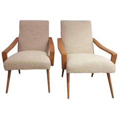 Pair of 1950 French Armchairs 10