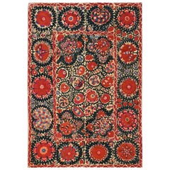 Textile ancien Suzani, vers les années 1850