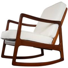 Rocking Chair Designed by Ole Wanscher in 1952 and Produced by France & Daverkos