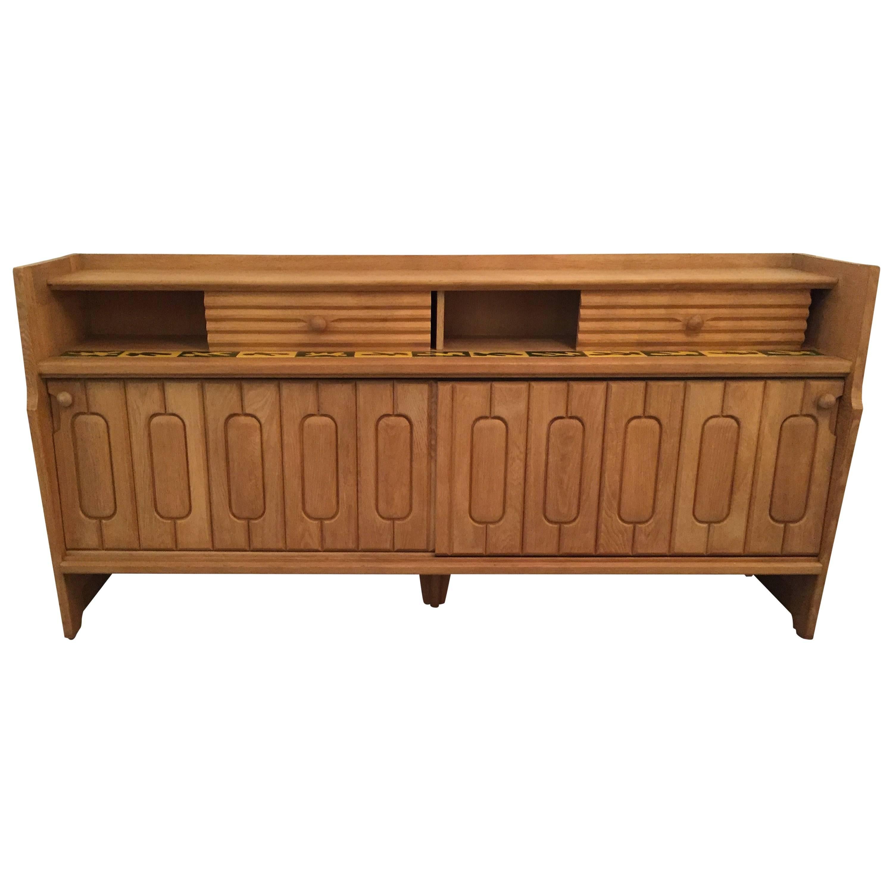 Oak Sideboard by Guillerme et Chambron