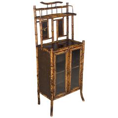 Antique 19th Century English Bamboo Cabinet