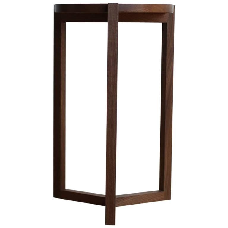 Felix Side Table, Solid Wood For Sale