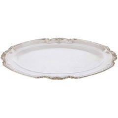 Plato para carne checoslovaco antiguo de plata maciza