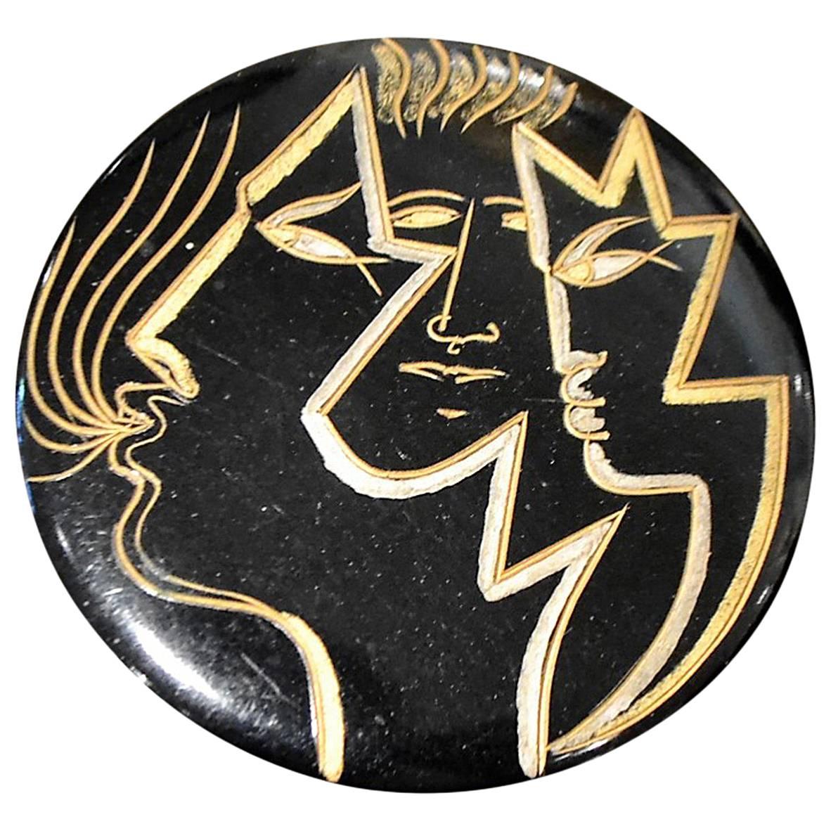 Jean Cocteau Brooch